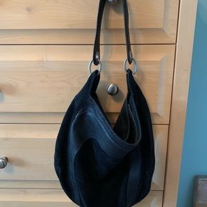 Banana Republic Suede & Leather Hobo Bag